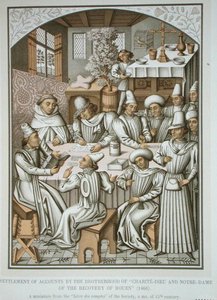 Afregning af regnskaber fra broderskabet "Charite-Dieu og Notre-Dame of the Recovery of Rouen", fra "Livre des comptes af (after) French School