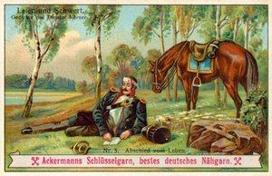 Farvel til livet (chromolitho) af (after) German School
