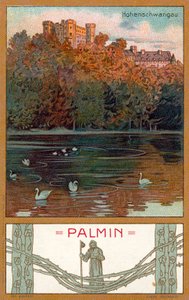 Hohenschwangau Slot, Bayern (chromolitho) af (after) German School