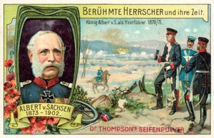 Kong Albert af Sachsen tjente som general under den fransk-preussiske krig af (after) German School