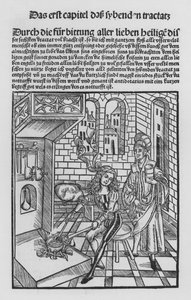 The Book of Cirurgia af Hieronymus Brunschwig (litho) af (after) German School