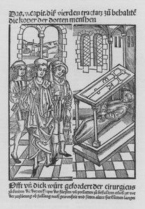 The Book of Cirurgia af Hieronymus Brunschwig (litho) af (after) German School