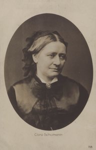 Clara Schumann, tysk pianist og komponist (s/h-foto) af (after) German photographer