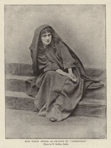 Frøken Marie Brema som Ortrud i "Lohengrin" (s/h-foto) af (after) German photographer