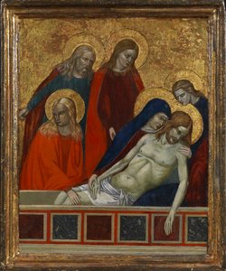 Kristi gravlæggelse, muligvis 1800-tallet (tempera på panel) af (after) Italian School