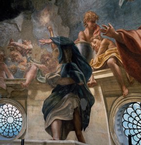 Apostel, detalje fra Jomfruens himmelfart af (c.1489 1534) Correggio