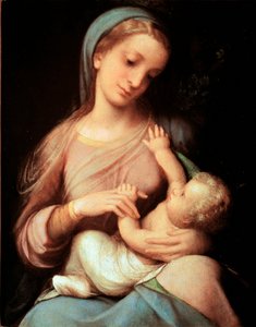 Jomfru og Barn af (c.1489 1534) Correggio