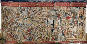 The Trojan War: The Destruction of Troy, ca. 1470 (tapet)