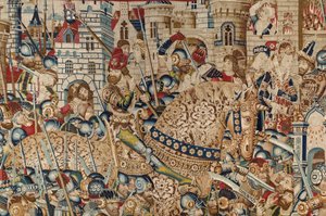 The Trojan War: The Destruction of Troy, ca. 1470 (tapet)