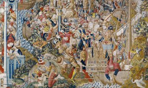 The Trojan War: The Rape of Helen, ca. 1470 (tapet)