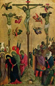 The Crucifixion, ca. 1315-30 (tempera på panel) af (school of) Duccio di Buoninsegna