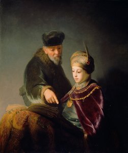 En ung lærd og hans vejleder, ca. 1629-30 (olie på lærred) af studio of Rembrandt Harmensz. van Rijn