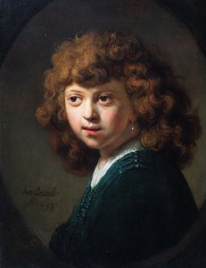 Portræt af en dreng af (studio of) Rembrandt Harmensz. van Rijn