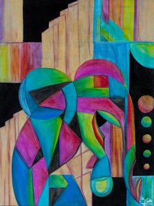 Elefant på arbejde af GilhausArt