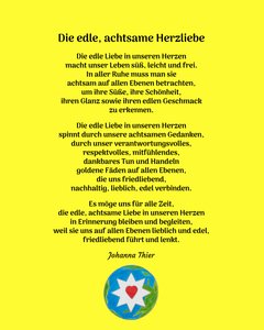 Den ædle, opmærksomme kærlighed i hjertet - Version 2 af Johanna Thier