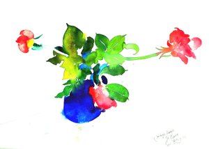 Jackies roser 35 x56 af Simon Fletcher