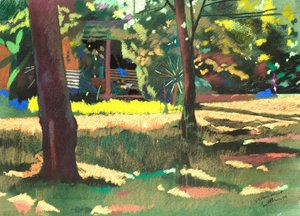 Gul mint 54x74 af Simon Fletcher