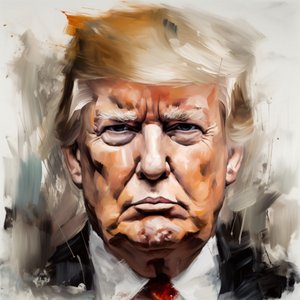 Donald trump portrætmaleri til salg, Indrammet vægdekoration af F. Abderrahim