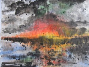 Himmel over Föhr af Christian Piecuch