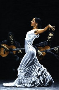 Koncentration i flamenco-performance af Richard Young