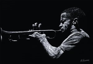 Moderne jazz-trompetist af Richard Young