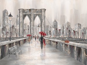 Roser, Brooklyn Bridge af Isabella Karolewicz