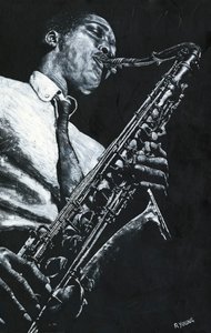 Ekspressiv saxofon af Richard Young