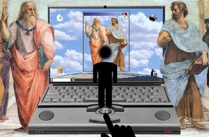 Den endeløse samtale (I) (fra serien: Windows) af Alexander Eibach