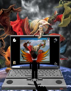 Engelsturz (fra serien: Windows) af Alexander Eibach