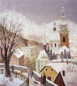 Festungsgasse om vinteren
