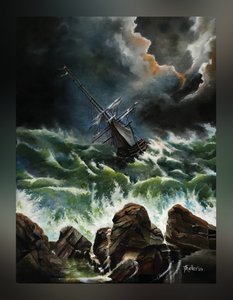 Dans på afgrunden (Stormfuldt hav)