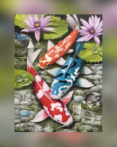 Dammens juveler (koi under åkander)