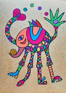 Girafgris af Steffi_Seiler_Art