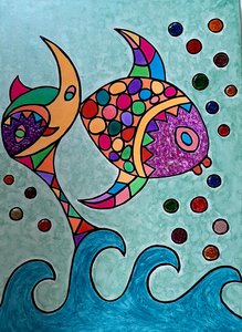Månefisk af Steffi_Seiler_Art