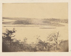 Kigger op ad Appomattox-floden fra Point of Rocks af A.J. Russell