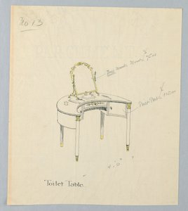 Design til toiletbord nr. 13