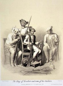 Kongen af Gwalior og nogle af hans hofmænd, fra 
