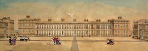 Royal Marines Barracks Woolwich, Kent set fra Francis Street-porten, 1855 af A. Arman