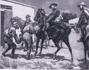 Esaus forsøg på at flygte fra After Pretoria: The Guerilla War udgivet af Harmsworth Bros Limited, 1901