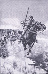 Escape of a scout, fra After Pretoria: The Guerilla War udgivet af Harmsworth Bros Limited