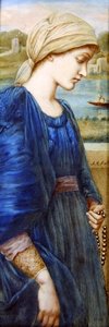 Flamma Vestalis efter Sir E. C. Burne-Jones, ca. 1890 (akvarel på elfenben) af A. Corsi Lalli