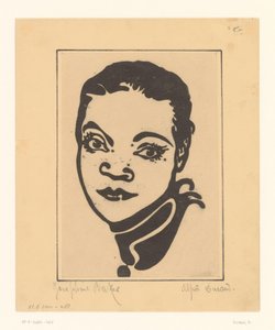 Portræt af Josephine Baker af A. Ducand