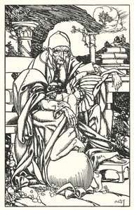 Illustration til Tennysons In Memoriam (kobberstik) af A. Garth Jones