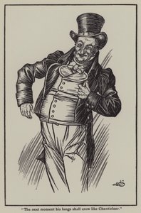 Illustration til The Essays of Elia af Charles Lamb (litho)