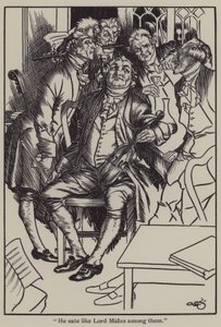 Illustration til The Essays of Elia af Charles Lamb (litho) af A. Garth Jones