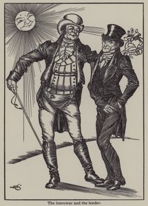 Illustration til The Essays of Elia af Charles Lamb (litho) af A. Garth Jones