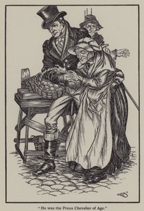 Illustration til The Essays of Elia af Charles Lamb (litho) af A. Garth Jones