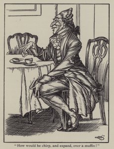 Illustration til The Essays of Elia af Charles Lamb (litho)