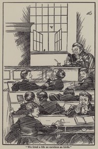 Illustration til The Essays of Elia af Charles Lamb (litho) af A. Garth Jones