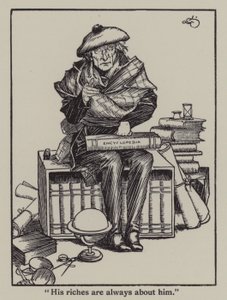Illustration til The Essays of Elia af Charles Lamb (litho) af A. Garth Jones
